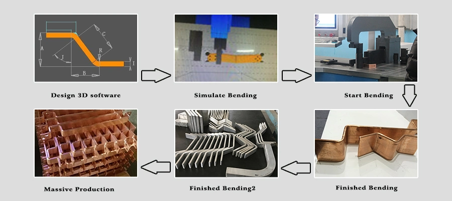 3D Intelligent Hybrid CNC Busbar Bending Machine for Metal