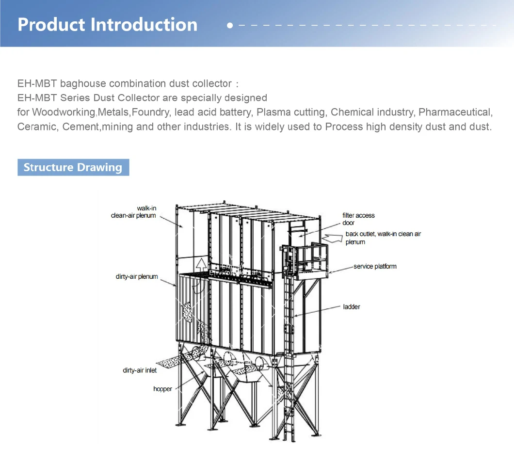 Eh Modular Design Baghouse Filter Dust Collector