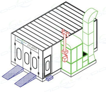 China Factory Auto Car Spray Painting Room with CE